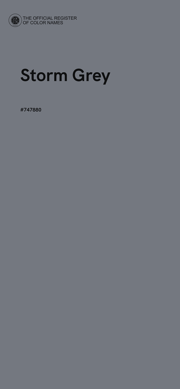 #747880 - Storm Grey color image