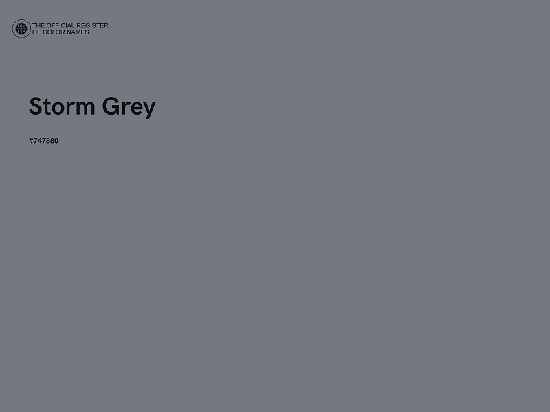 #747880 - Storm Grey color image