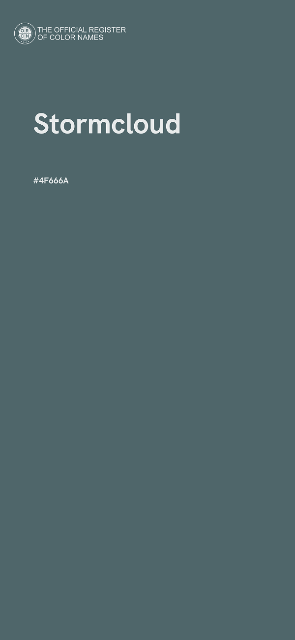 #4F666A - Stormcloud color image