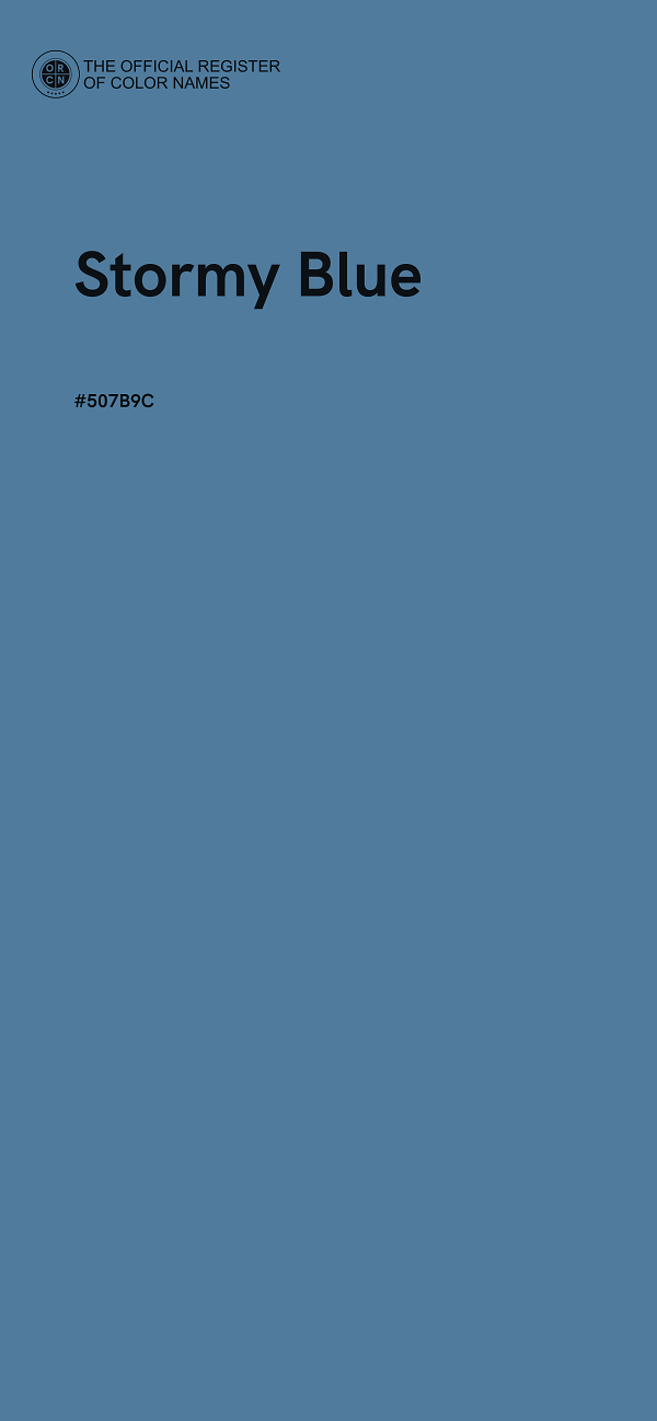 #507B9C - Stormy Blue color image