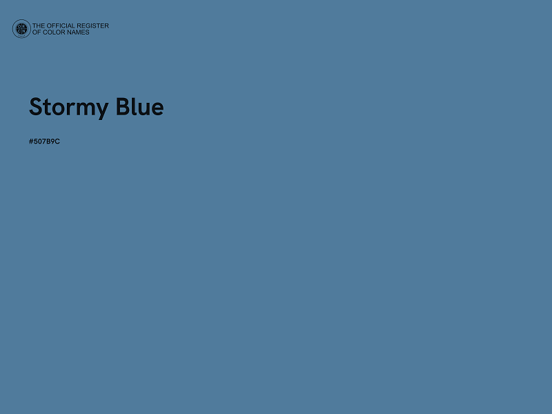 #507B9C - Stormy Blue color image