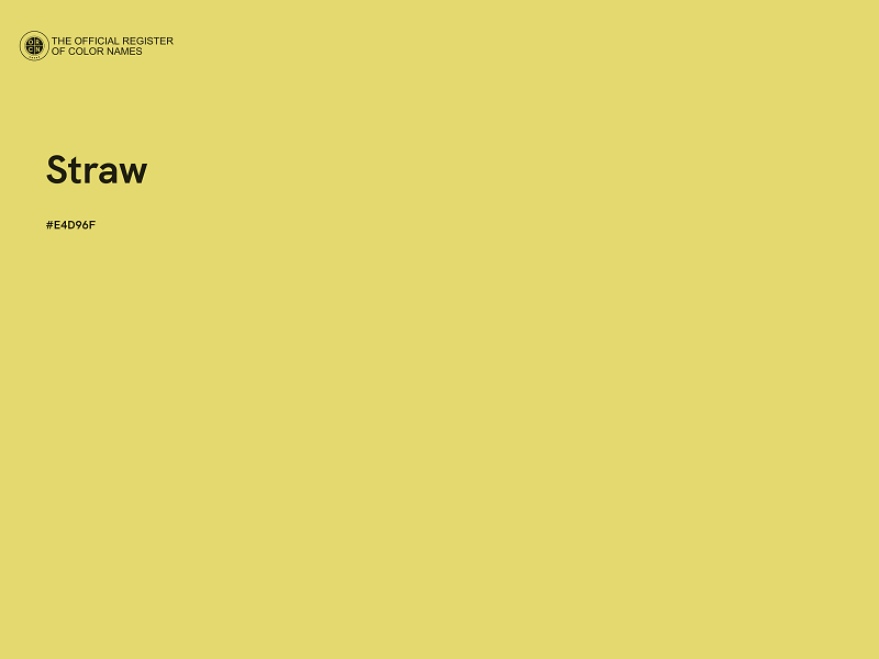 #E4D96F - Straw color image