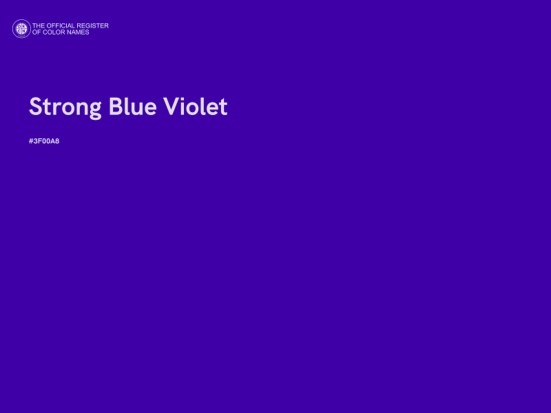 #3F00A8 - Strong Blue Violet color image