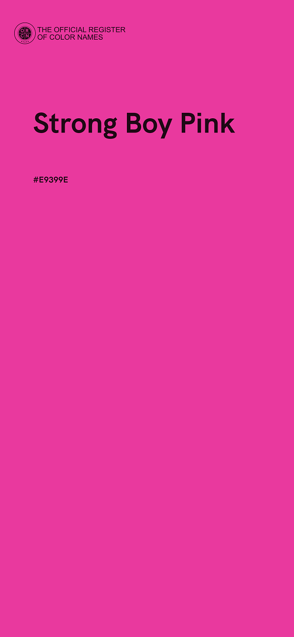 #E9399E - Strong Boy Pink color image