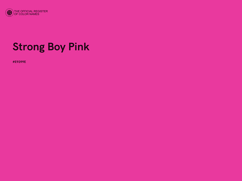 #E9399E - Strong Boy Pink color image