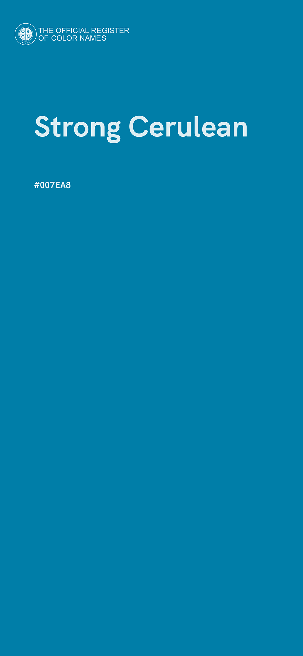 #007EA8 - Strong Cerulean color image