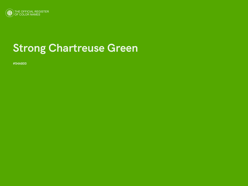 #54A800 - Strong Chartreuse Green color image