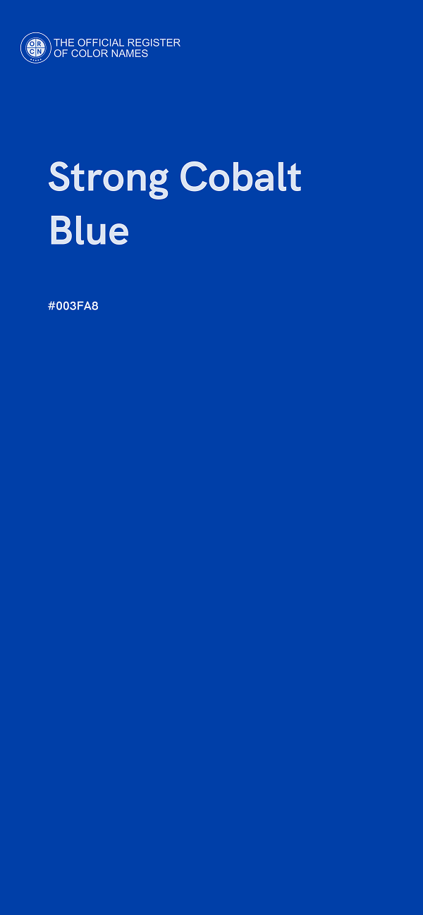 #003FA8 - Strong Cobalt Blue color image
