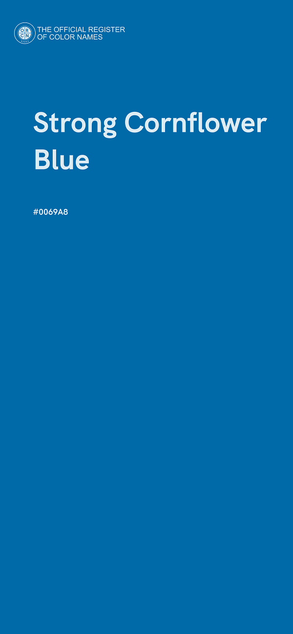 #0069A8 - Strong Cornflower Blue color image