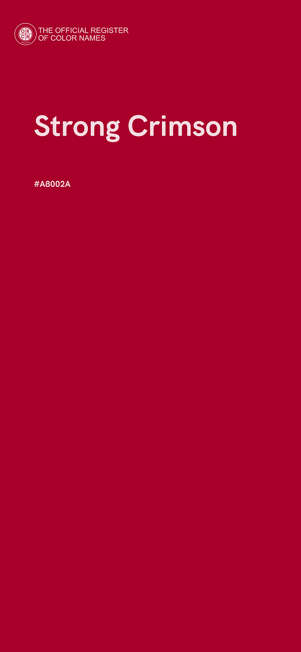 #A8002A - Strong Crimson color image