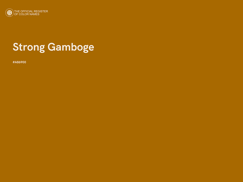 #A86900 - Strong Gamboge color image