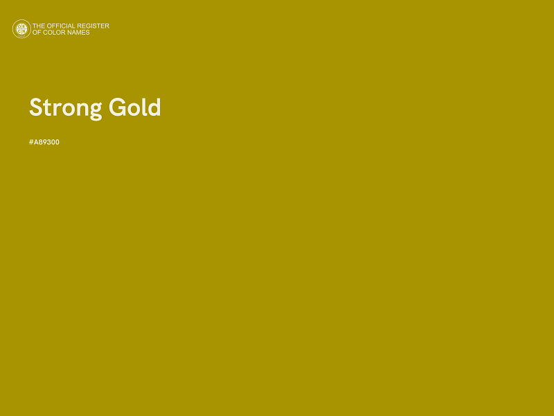 #A89300 - Strong Gold color image