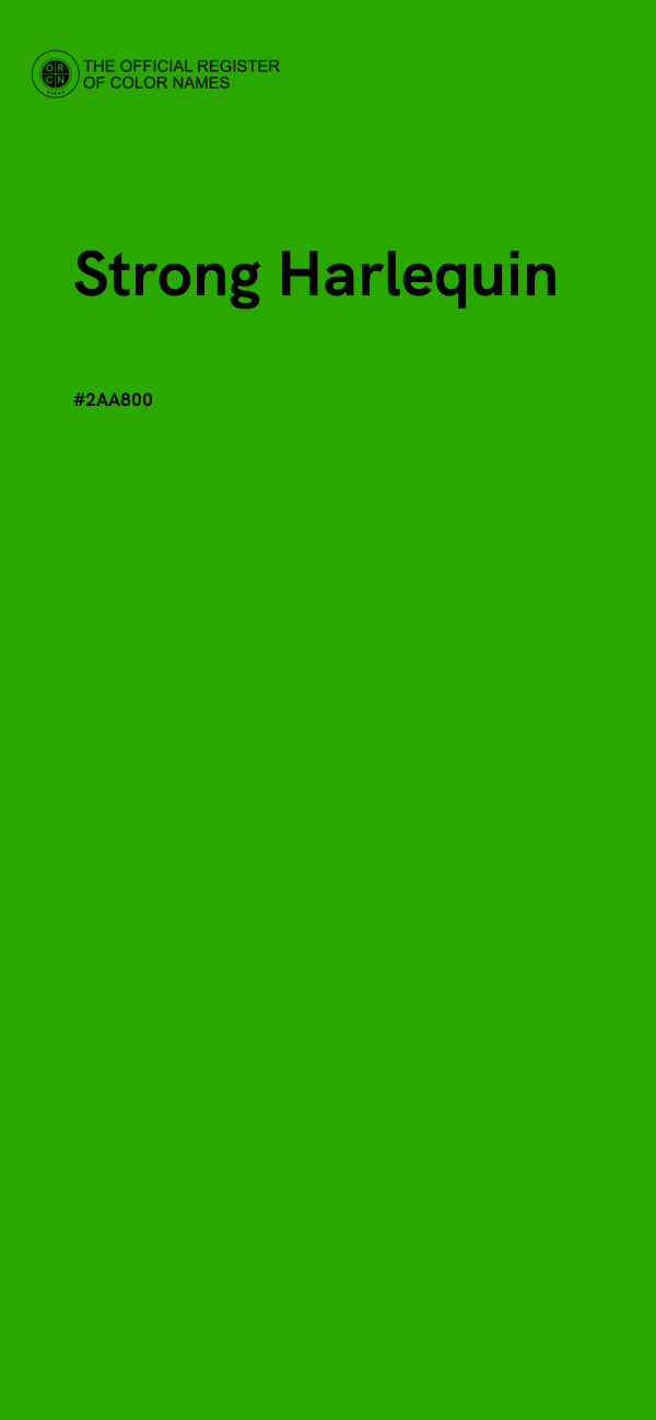 #2AA800 - Strong Harlequin color image