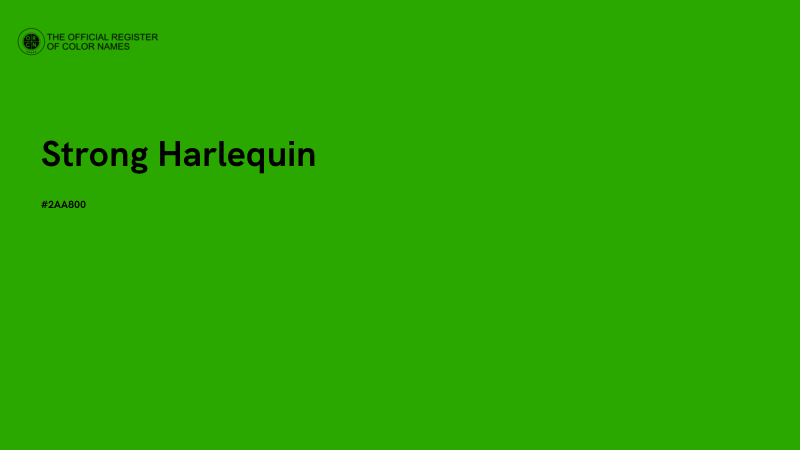 #2AA800 - Strong Harlequin color image