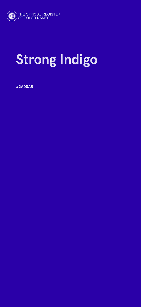 #2A00A8 - Strong Indigo color image