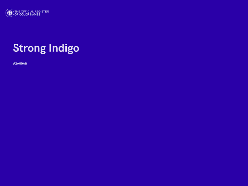 #2A00A8 - Strong Indigo color image