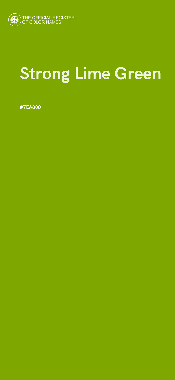 #7EA800 - Strong Lime Green color image