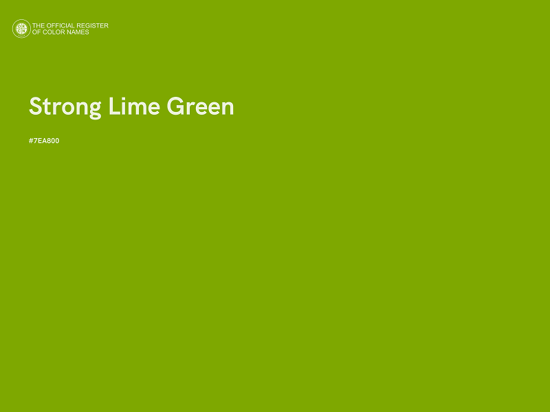 #7EA800 - Strong Lime Green color image