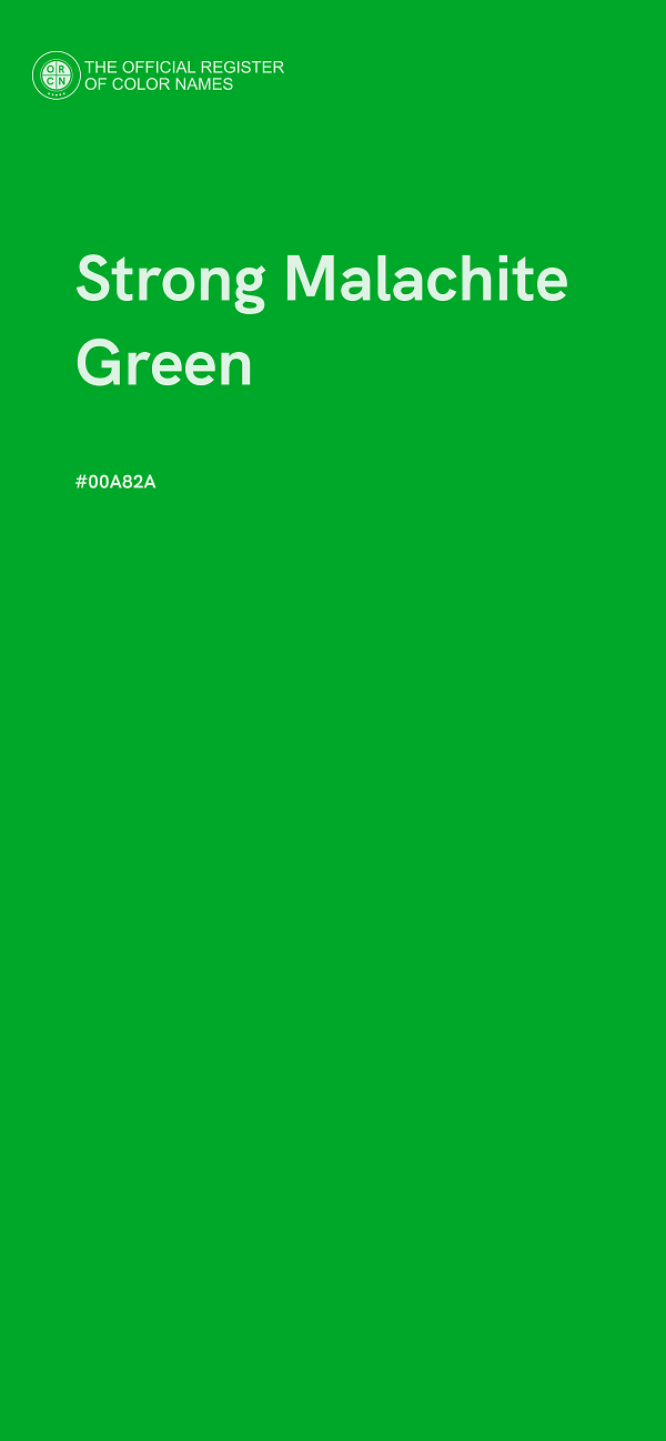 #00A82A - Strong Malachite Green color image
