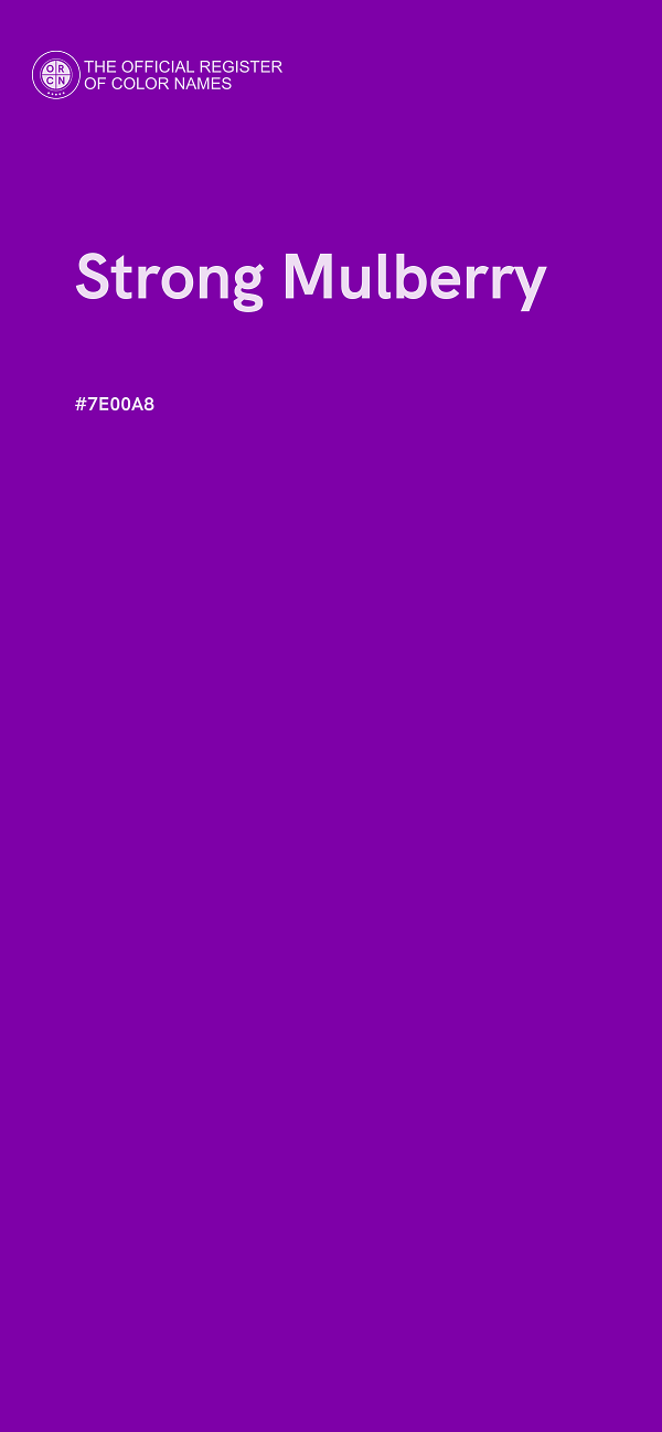 #7E00A8 - Strong Mulberry color image
