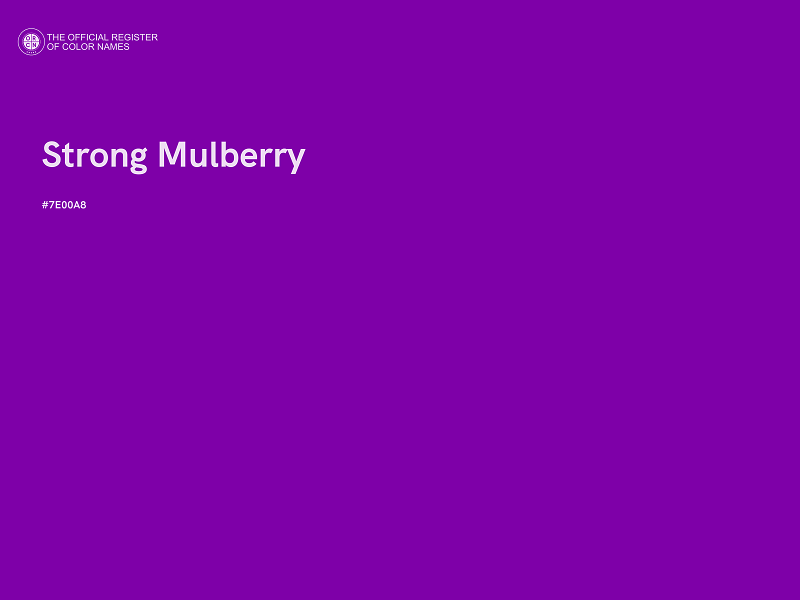 #7E00A8 - Strong Mulberry color image