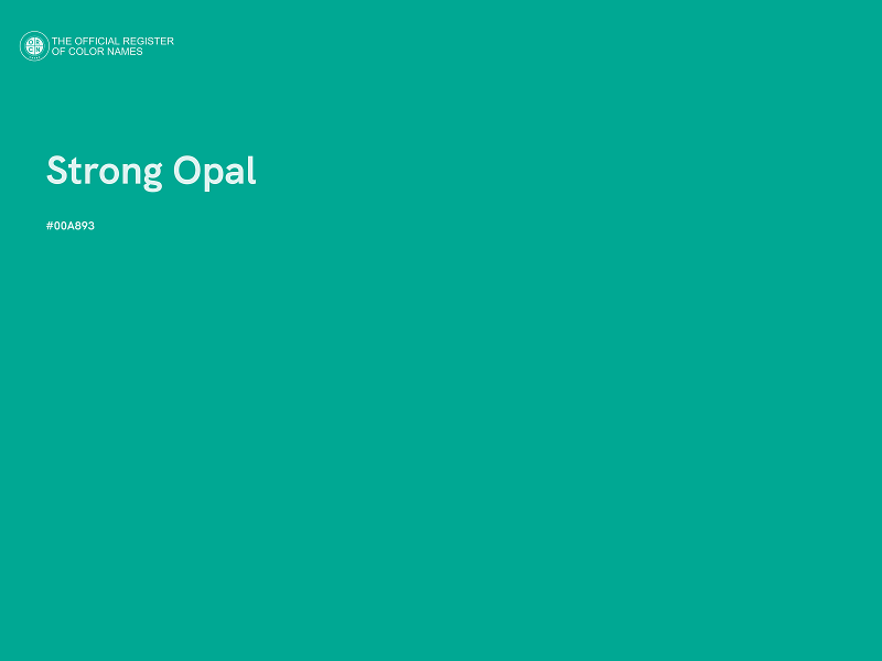 #00A893 - Strong Opal color image