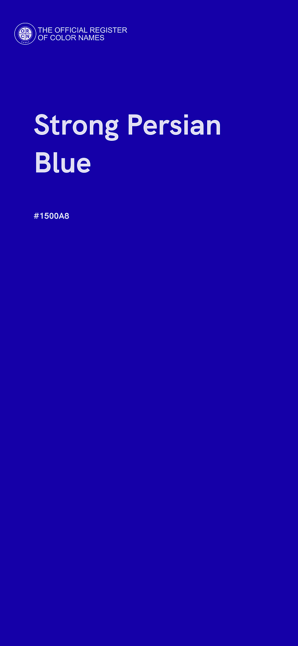 #1500A8 - Strong Persian Blue color image