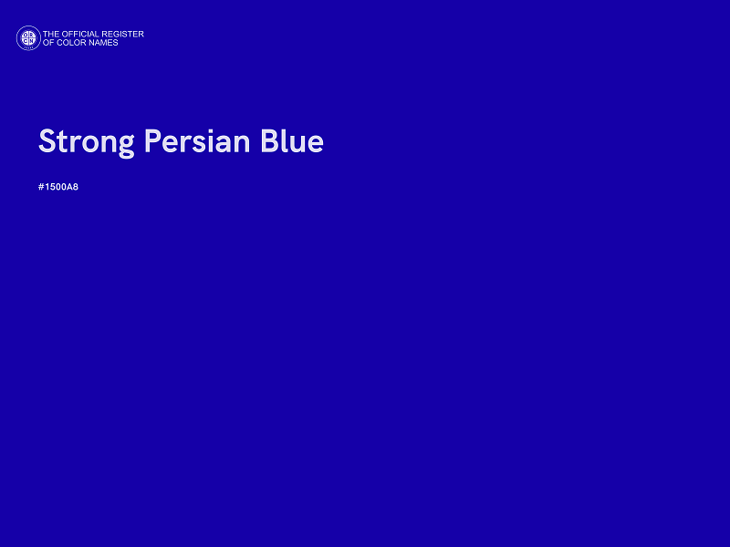 #1500A8 - Strong Persian Blue color image