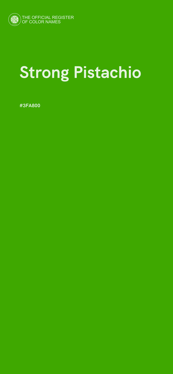 #3FA800 - Strong Pistachio color image