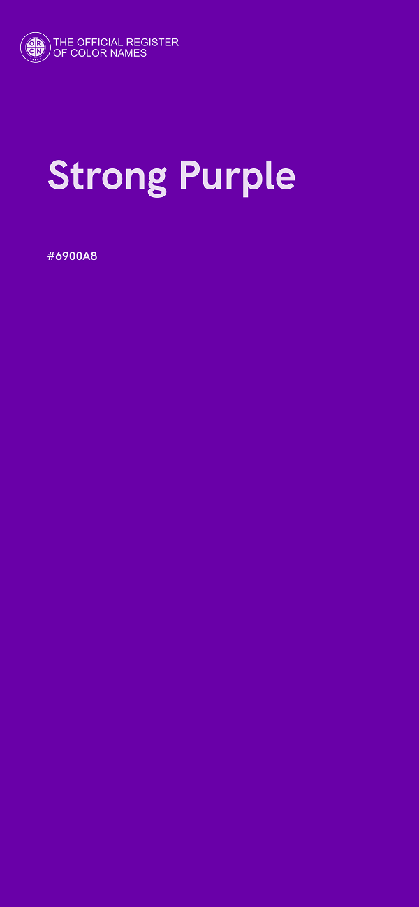#6900A8 - Strong Purple color image
