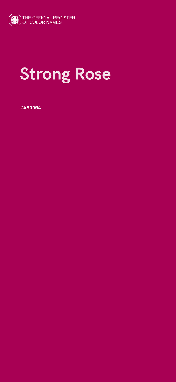 #A80054 - Strong Rose color image