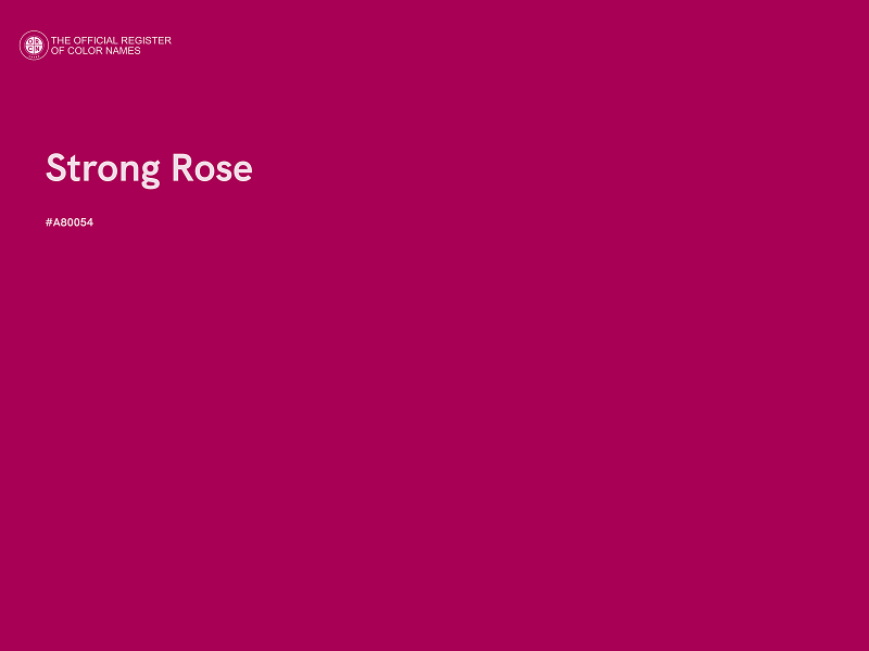 #A80054 - Strong Rose color image