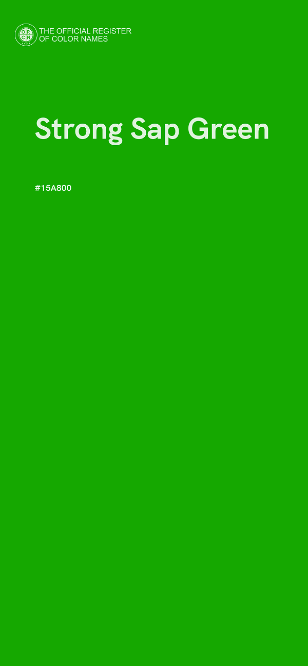 #15A800 - Strong Sap Green color image