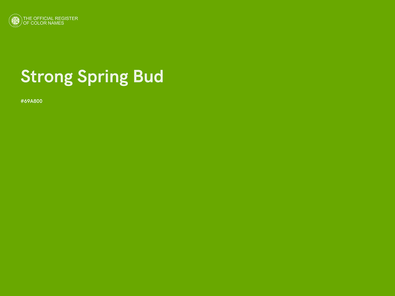 #69A800 - Strong Spring Bud color image