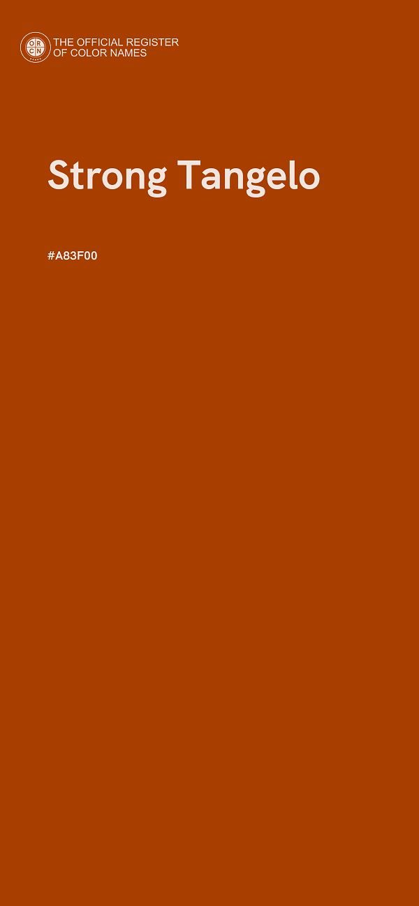 #A83F00 - Strong Tangelo color image