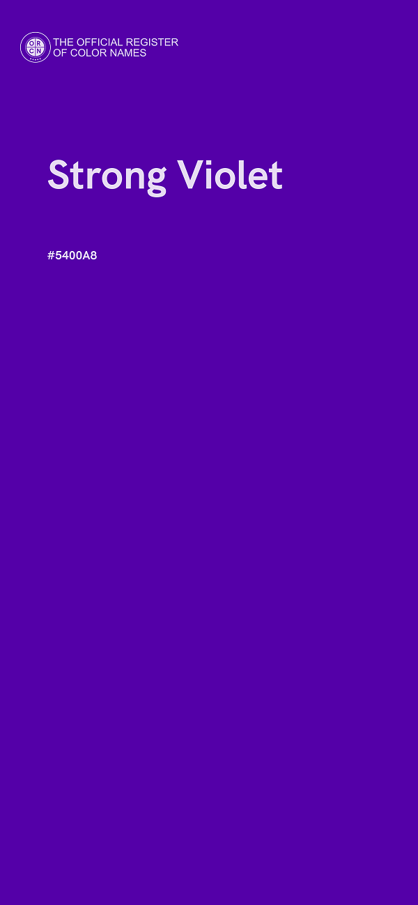 #5400A8 - Strong Violet color image