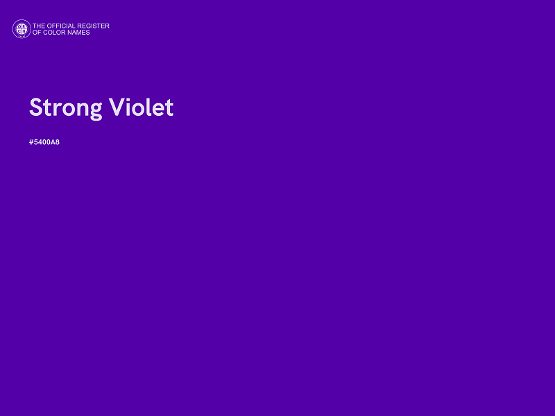 #5400A8 - Strong Violet color image