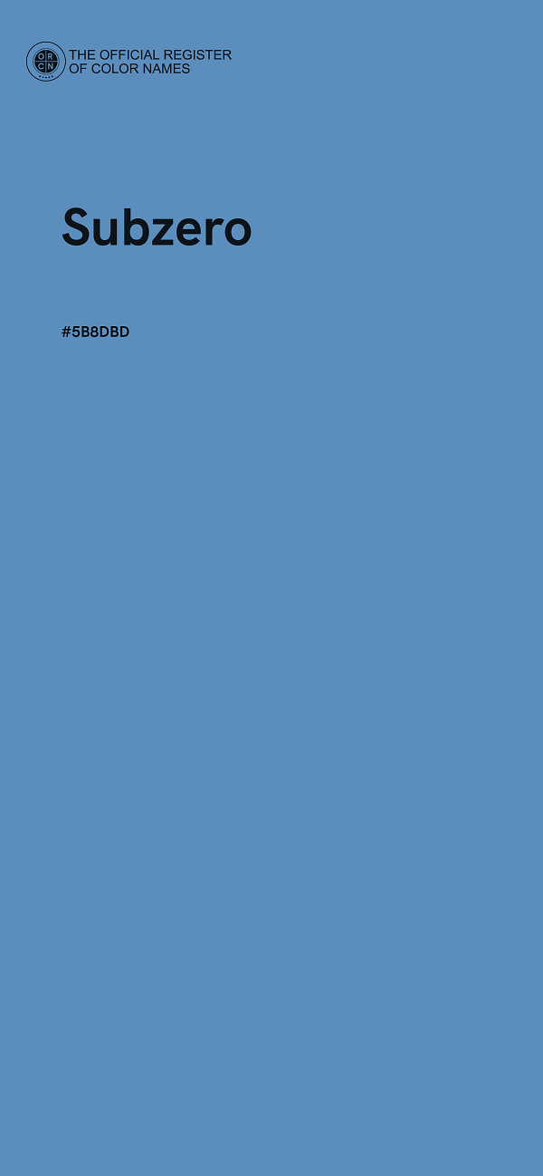 #5B8DBD - Subzero color image