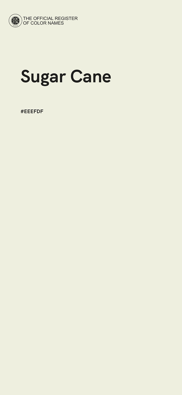 #EEEFDF - Sugar Cane color image