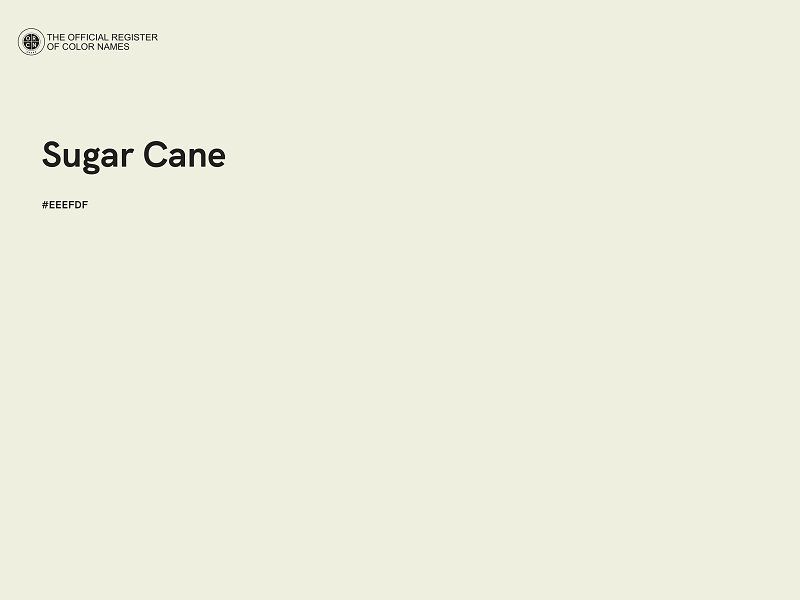 #EEEFDF - Sugar Cane color image
