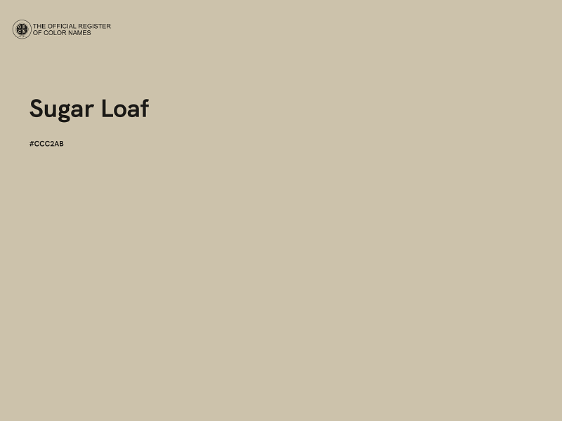 #CCC2AB - Sugar Loaf color image