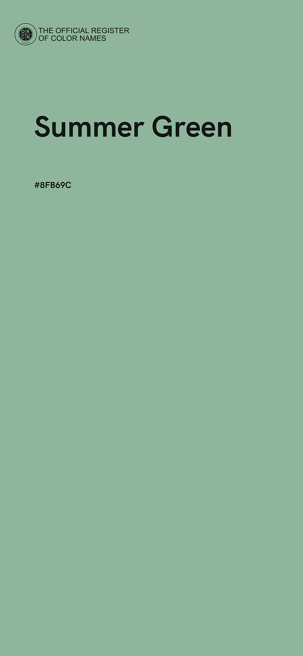 #8FB69C - Summer Green color image