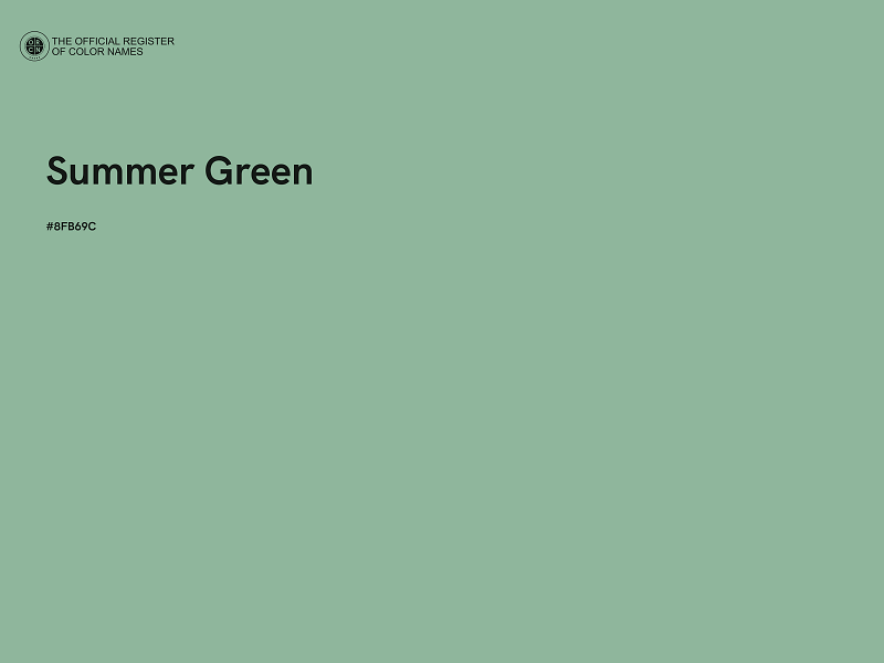 #8FB69C - Summer Green color image