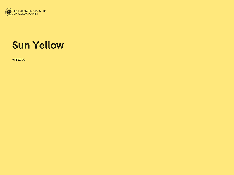 #FFE87C - Sun Yellow color image