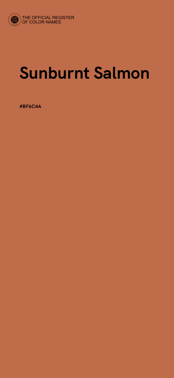 #BF6C4A - Sunburnt Salmon color image