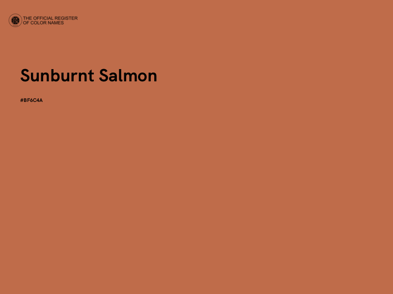 #BF6C4A - Sunburnt Salmon color image
