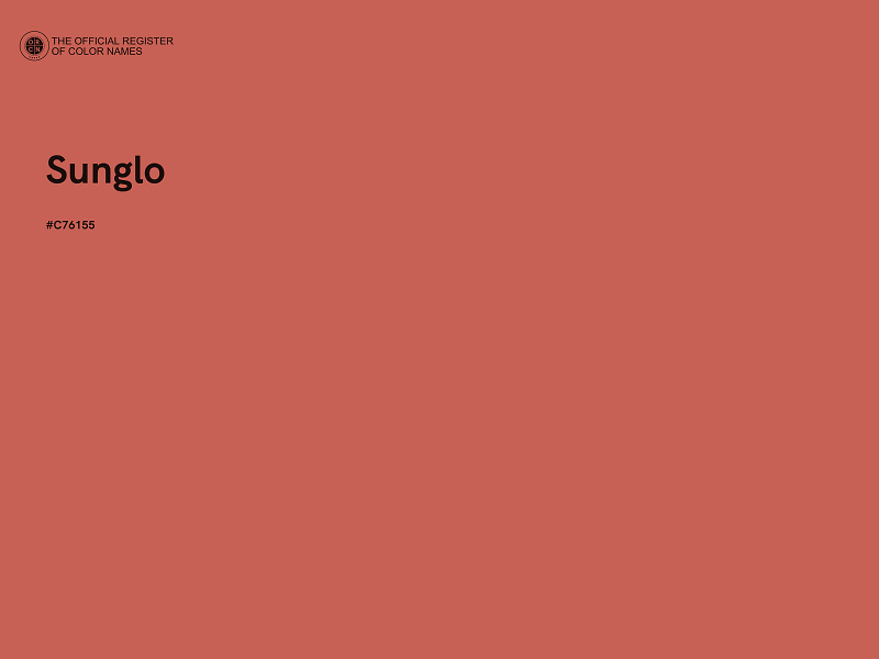 #C76155 - Sunglo color image
