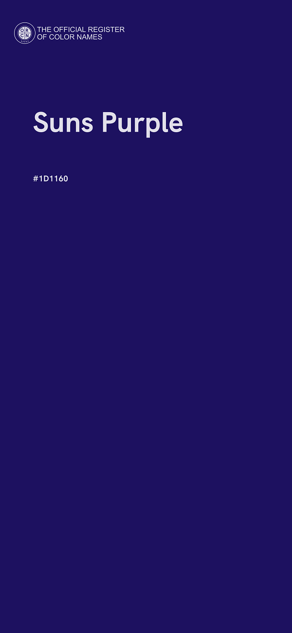 #1D1160 - Suns Purple color image