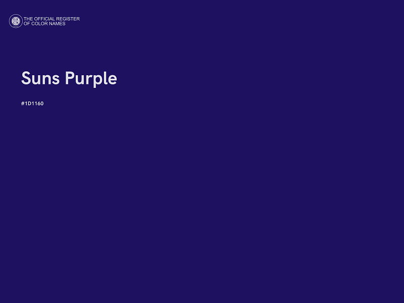 #1D1160 - Suns Purple color image