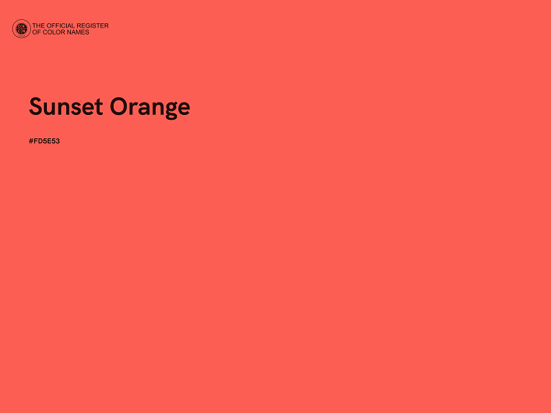 #FD5E53 - Sunset Orange color image